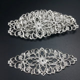 20Pcs Filigree Wraps Flower Wing Connectors Metal Crafts Gift Decoration DIY