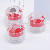 20Pcs Clear Acrylic Ring Earring Box Jewelry Organizer for Wedding Stud Travel P