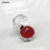 20Pcs Acrylic Transparent Ring Earring Box Wedding Jewelry Organizer
