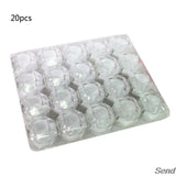 20Pcs Acrylic Ring Earring Box Clear Travel Portable Jewelry Organizer