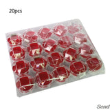 20Pcs Acrylic Ring Earring Box Clear Travel Portable Jewelry Organizer