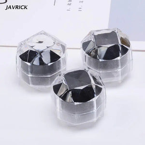 20Pcs Acrylic Transparent Ring Earring Box Wedding Jewelry Organizer