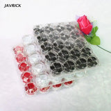 20Pcs Acrylic Transparent Ring Earring Box Wedding Jewelry Organizer
