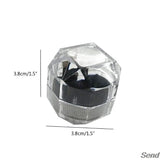 20Pcs Acrylic Ring Earring Box Clear Travel Portable Jewelry Organizer