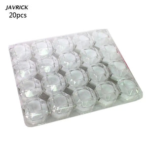 20Pcs Acrylic Transparent Ring Earring Box Wedding Jewelry Organizer