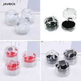 20Pcs Acrylic Transparent Ring Earring Box Wedding Jewelry Organizer