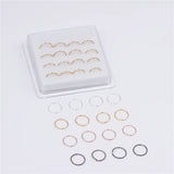 20Pcs Rose Nose Rings Thin Nose Hoop Ring Soft Adjustable