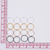 20Pcs Rose Nose Rings Thin Nose Hoop Ring Soft Adjustable