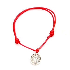 20Pcs ST.JUDE Alloy Charm Red Rope Lucky Bracelet B-031