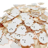 20Pcs Cartoon Ghost Enamel Halloween Pendant DIY Jewelry Making