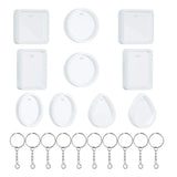 20Pcs Silicone Mould Kit for Keychain Pendant Making Tools