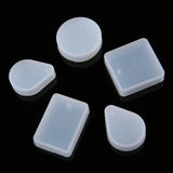 20Pcs DIY Keychain Pendant Mold Silicone Resin Casting Kit with 10 Keyring