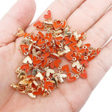 20Pcs/Set Letter Enamel Charm Pendant DIY Jewelry Making Supplies