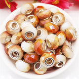 20Pcs Set Large Hole Cut Glass Spacer Beads for Jewelry Making