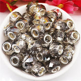 20Pcs Set Large Hole Cut Glass Spacer Beads for Jewelry Making