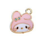 20Pcs Enamel Cartoon Frog Charm Pendant Jewelry Making Supplies