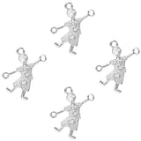 20Pcs Shopping Lady Hat Charms for Necklaces Bracelet