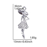 20Pcs Shopping Lady Hat Charms for Necklaces Bracelet