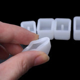 20Pcs Silicone DIY Round Square Beads Resin Casting Mold Drop