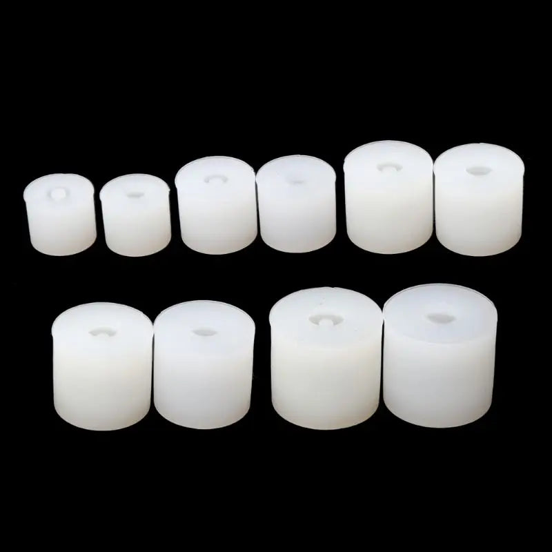 20Pcs Silicone DIY Round Square Beads Resin Casting Mold Drop
