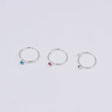 20Pcs 10MM Silver Nose Hoop Rings for Nostril Septum Ear Nose Rings 22G