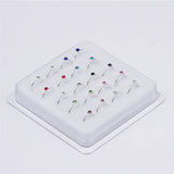 20Pcs 10MM Silver Nose Hoop Rings for Nostril Septum Ear Nose Rings 22G