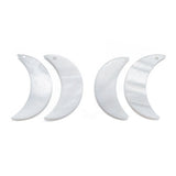 20Pcs Mother of Pearl Shell Moon Charms Pendant DIY Jewelry Making