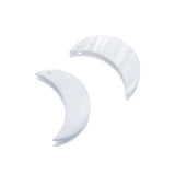 20Pcs Mother of Pearl Shell Moon Charms Pendant DIY Jewelry Making