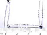 20Pcs Sliver Wedding Bridal Hair Pin Clear Crystal Rhinestone Hairpin Clips