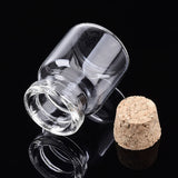 20Pcs Small Clear Glass Bottle Jars With Cork Stopper Vials Containers