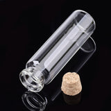 20Pcs Small Clear Glass Bottle Jars With Cork Stopper Vials Containers
