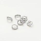 20Pcs Spacer Beads Ring14K/18K Silver Plated Brass Bead Cap DIY Bracelet Bead