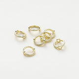 20Pcs Spacer Beads Ring14K/18K Silver Plated Brass Bead Cap DIY Bracelet Bead