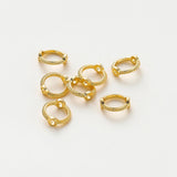 20Pcs Spacer Beads Ring14K/18K Silver Plated Brass Bead Cap DIY Bracelet Bead