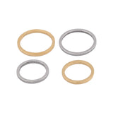 20Pcs Stainless Steel 10/12mm Circle Connectors Hoop Earrings Charms