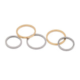 20Pcs Stainless Steel 10/12mm Circle Connectors Hoop Earrings Charms