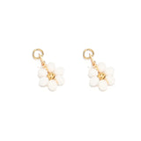 20Pcs Daisy Flower Crystal Charms Pendant for DIY Earring Jewelry