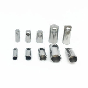 20Pcs Stainless Steel End Bead Caps for DIY Jewelry Making
