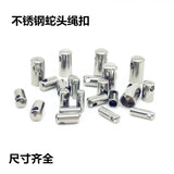 20Pcs Stainless Steel End Bead Caps for DIY Jewelry Making
