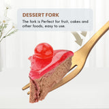 20Pcs Stainless Steel Fruit Fork Appetizer Dessert Fork Kitchen Leaf Shape