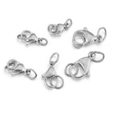 20Pcs Stainless Steel Lobster Clasp Claw for Diy Jewelry Making