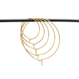 20Pcs Stainless Steel Hoops Earrings for DIY Dangle Earring Jewelry