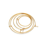 20Pcs Stainless Steel Hoops Earrings for DIY Dangle Earring Jewelry