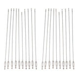20Pcs Stainless Steel Wire Keychain Cable Rings Outdoor Accessory