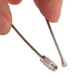 20Pcs Stainless Steel Wire Keychain Cable Rings Outdoor Accessory