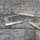 20Pcs Stainless Steel Stamping Bar Blanks Name Plate Rectangle Charms