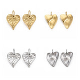 20Pcs Heart Charms Pendant w/ Jump Rings for DIY Jewelry Making
