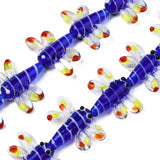 20Pcs Autumn Theme Lampwork Beads Dragonfly Spacer Beads For Bracelet Making