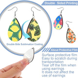 20Pcs Blank Teardrop Earrings for Jewelry DIY Making