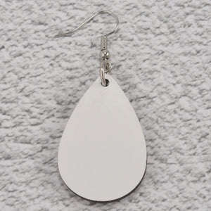 20Pcs Sublimation Blank Earrings Teardrop Heat Transfer DIY Jewelry Making